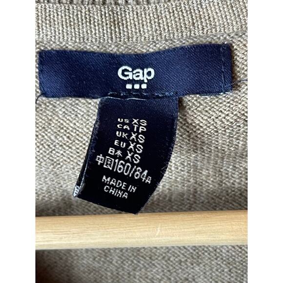 Gap Factory Oatmeal Tan Cardigan Sweater Women's Size XS - Picture 3 of 4